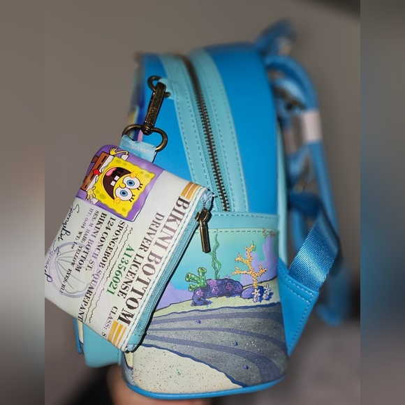 Brand New! Loungefly SpongeBob SquarePants Boating School Mini Backpack - Picture 5 of 6